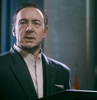 Kevin Spacey wows the crowd with his impersonation of Kevin Spacey.
