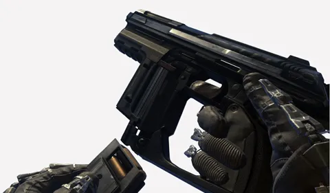 Except this pistol. When you fire it, it sounds like someone dropping an eraser.